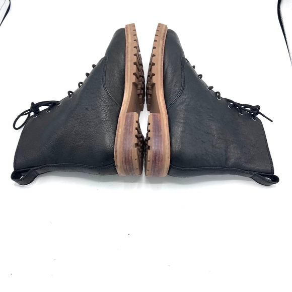 Madewell Women Combat Boot The Clair Leather Lace Up MA979 Black Grunge Punk - Picture 13 of 16
